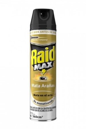 RAID MAX DORADO MATA CUCARACHAS Y ARAÑAS 360CC